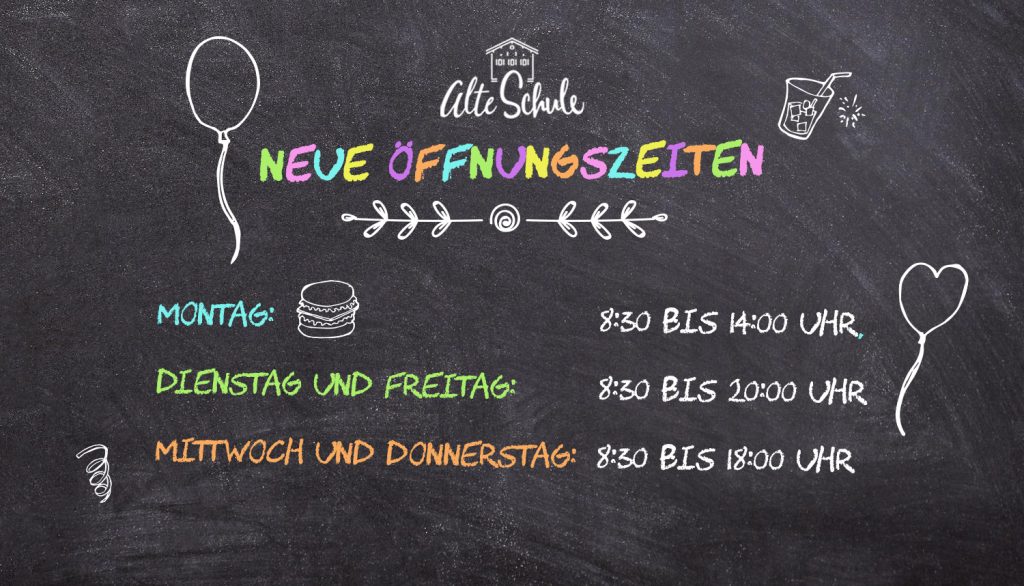 Erweiterte Öffnungszeiten in der Alten Schule - BIB Augsburg gGmbH